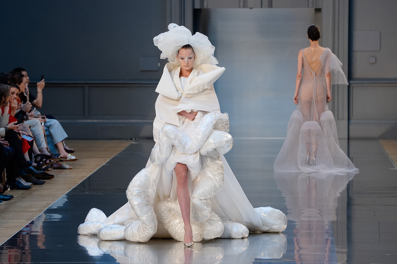 Illustration for article titled Batshit Dramatic Wedding Gowns From Paris Haute Couture Week